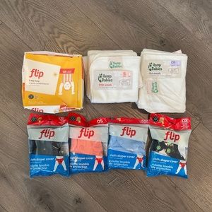 Flip Cloth Diaper Covers and Inserts